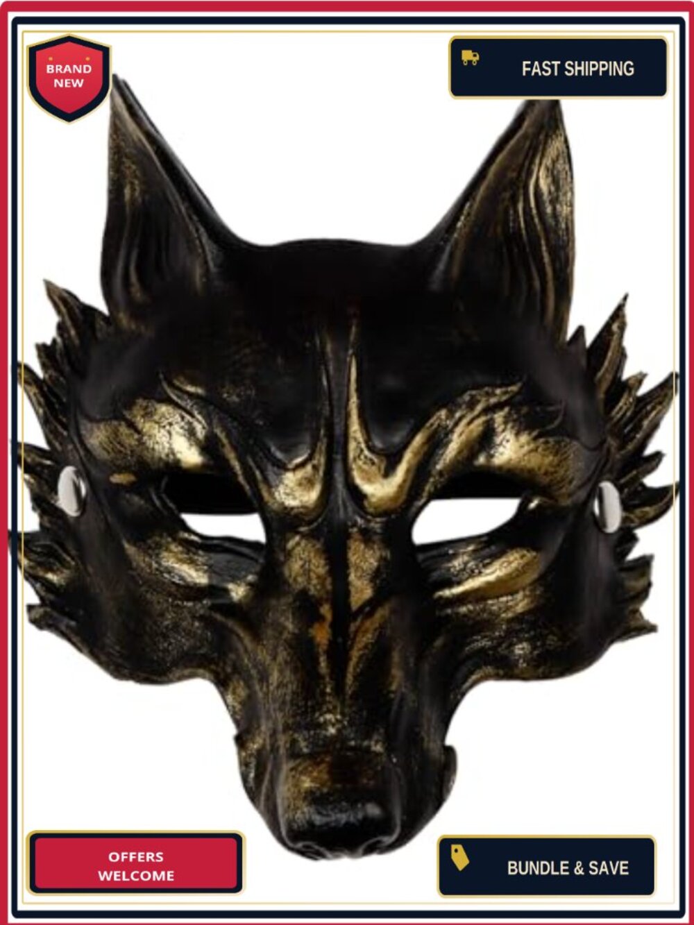 Realistic 3D PU Foam Animal Skull Mask Breathable Cosplay Head Mask